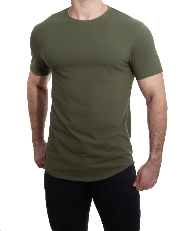 Olive Green Sport T-Shirt Confident Men's Power Confident Men's Power