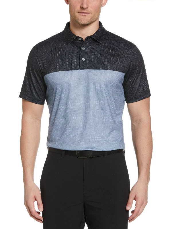 Men's AirFlux™ Color Block Golf Polo with Self Collar Cool Men's Distressed Cool Men's Distressed