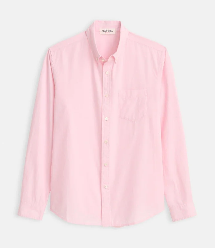 Alex Mill - Mill Shirt in End on End in Pink British Gentleman Style British Gentleman Style