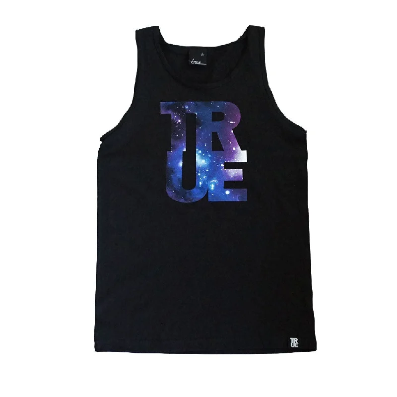 True Mens Logo Galaxy Tank Top Black Dapper Men's Bow Dapper Men's Bow