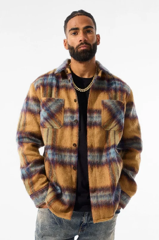 See You In Paradise Flannel Shacket (Wheat) Confident Men's High Confident Men's High