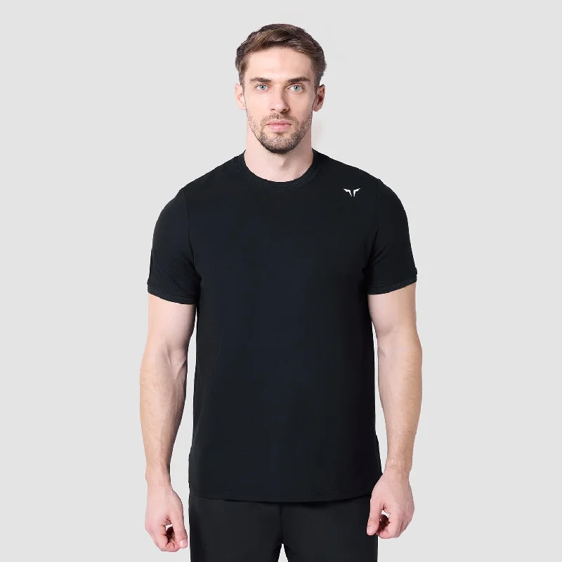 Core Crew Cut Tee - Black Practical Men's Quick Practical Men's Quick