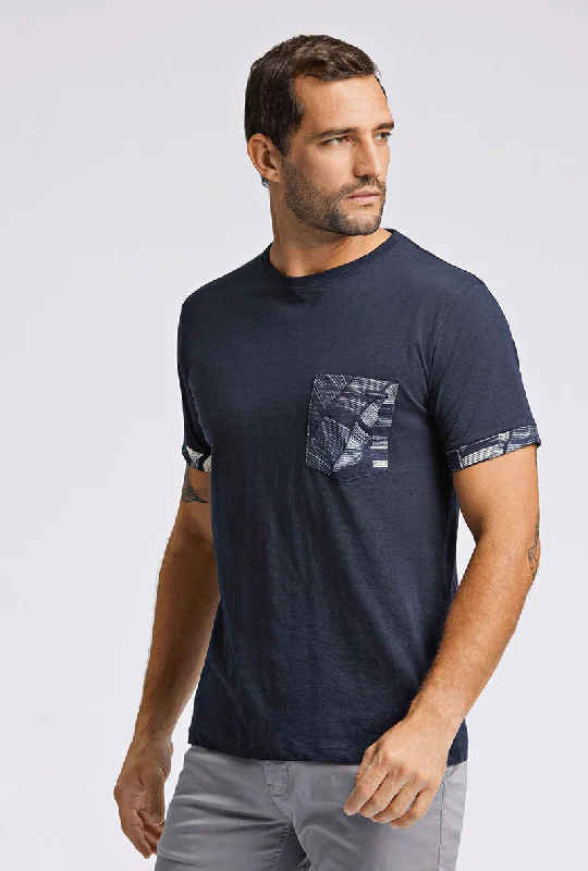 LINDBERGH SLUB CONTRAST POCKET TSHIRT Street Street