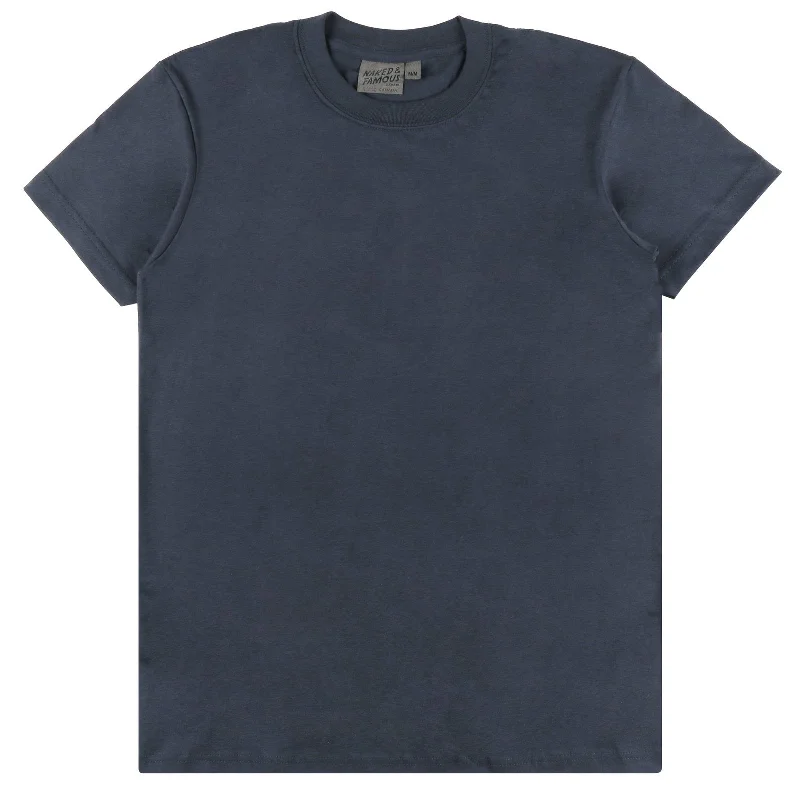 Circular Knit T-Shirt (Navy) Sleek Men's Contemporary  Sleek Men's Contemporary 