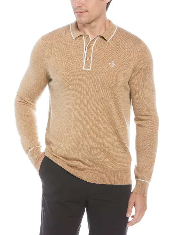 Men's The Earl Merino Wool Blend Golf Jumper Cozy Men's Sherpa Cozy Men's Sherpa