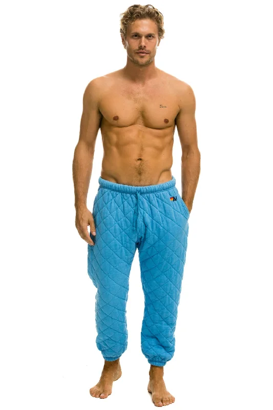 QUILTED SWEATPANTS - OCEAN Sleek Men's Contemporary  Sleek Men's Contemporary 