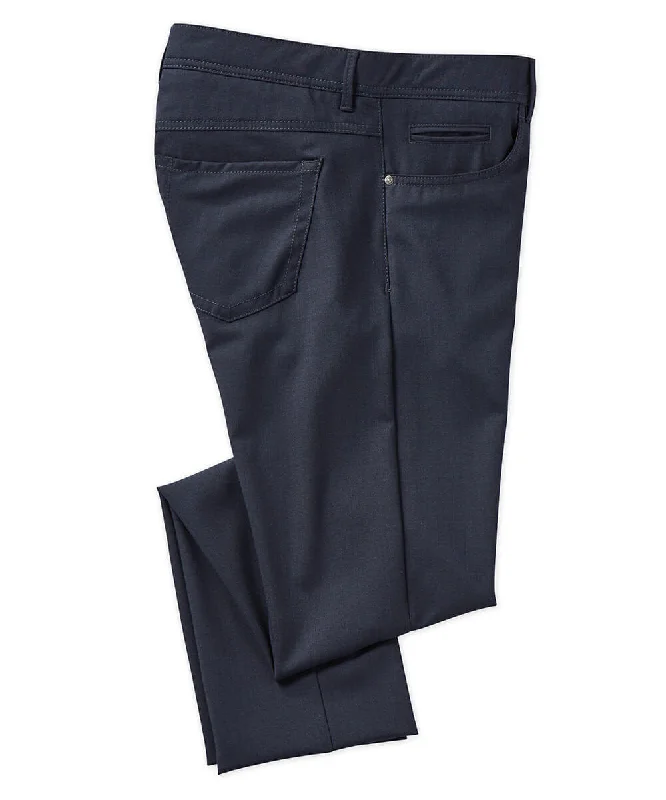 Wool Stretch Blend 5-Pocket Pant Trendy Men's Bucket Trendy Men's Bucket