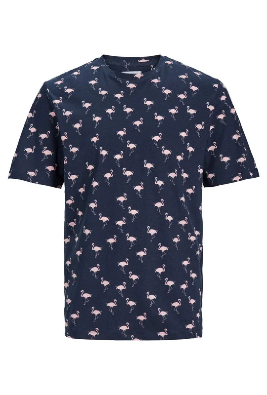 JACK AND JONES FLAMINGOS AOP SS TSHIRT Cool Men's Skate Cool Men's Skate