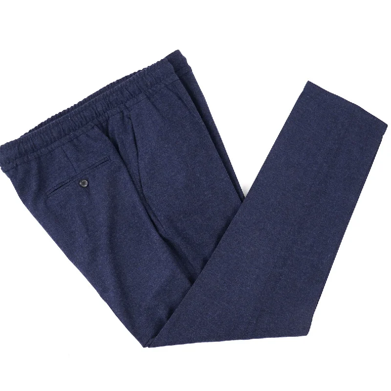 Isaia Wool-Cashmere Drawstring Jogger Pants Unique Men's Upcycled Unique Men's Upcycled