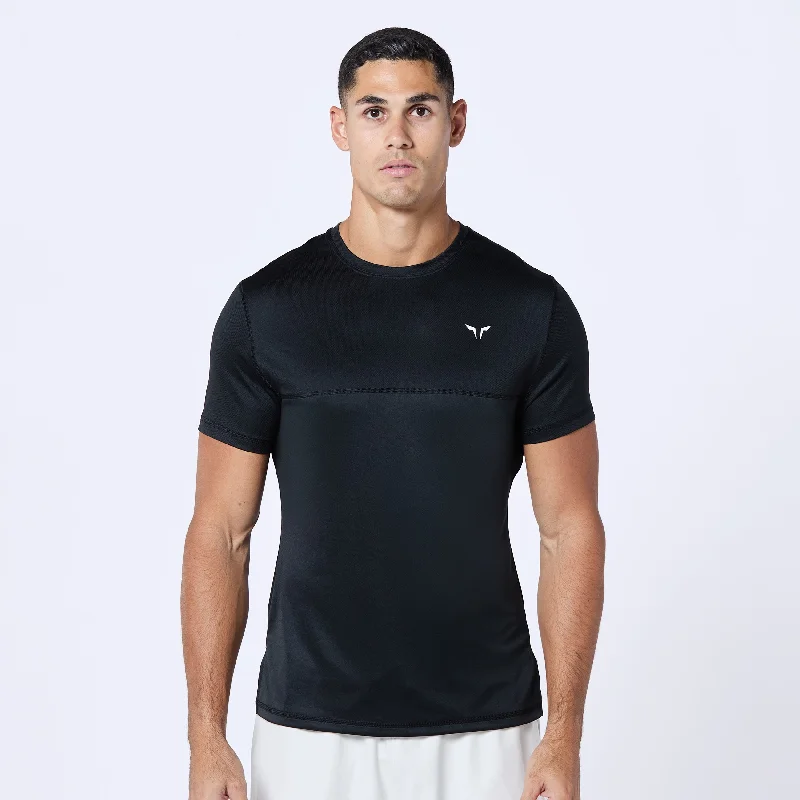 Essential Contrast Tee - Black Preppy Men's College Preppy Men's College