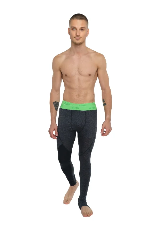 Performance Yoga Leggings - Long (Charcoal Heather) Athletic Men's High Athletic Men's High