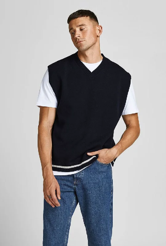 JACK AND JONES ROCCO KNIT VEST Dynamic Men's Glow Dynamic Men's Glow