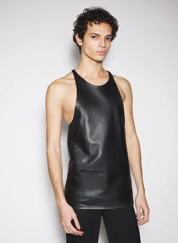 black leather tank top Refined Men's Classic  Refined Men's Classic 