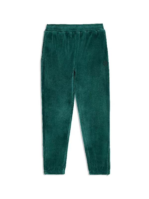 Ostuni Velour Track Pant- Rainforest Sleek Men's Contemporary  Sleek Men's Contemporary 