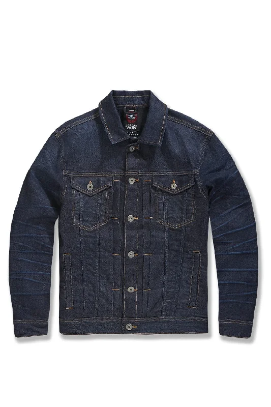 Gaucho Denim Trucker Jacket (Dark Indigo) Cool Men's Skate Cool Men's Skate