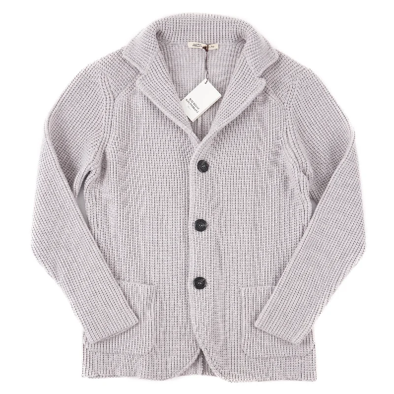 Maurizio Baldassari Knit Wool Sweater-Blazer Sophisticated Men's French Sophisticated Men's French