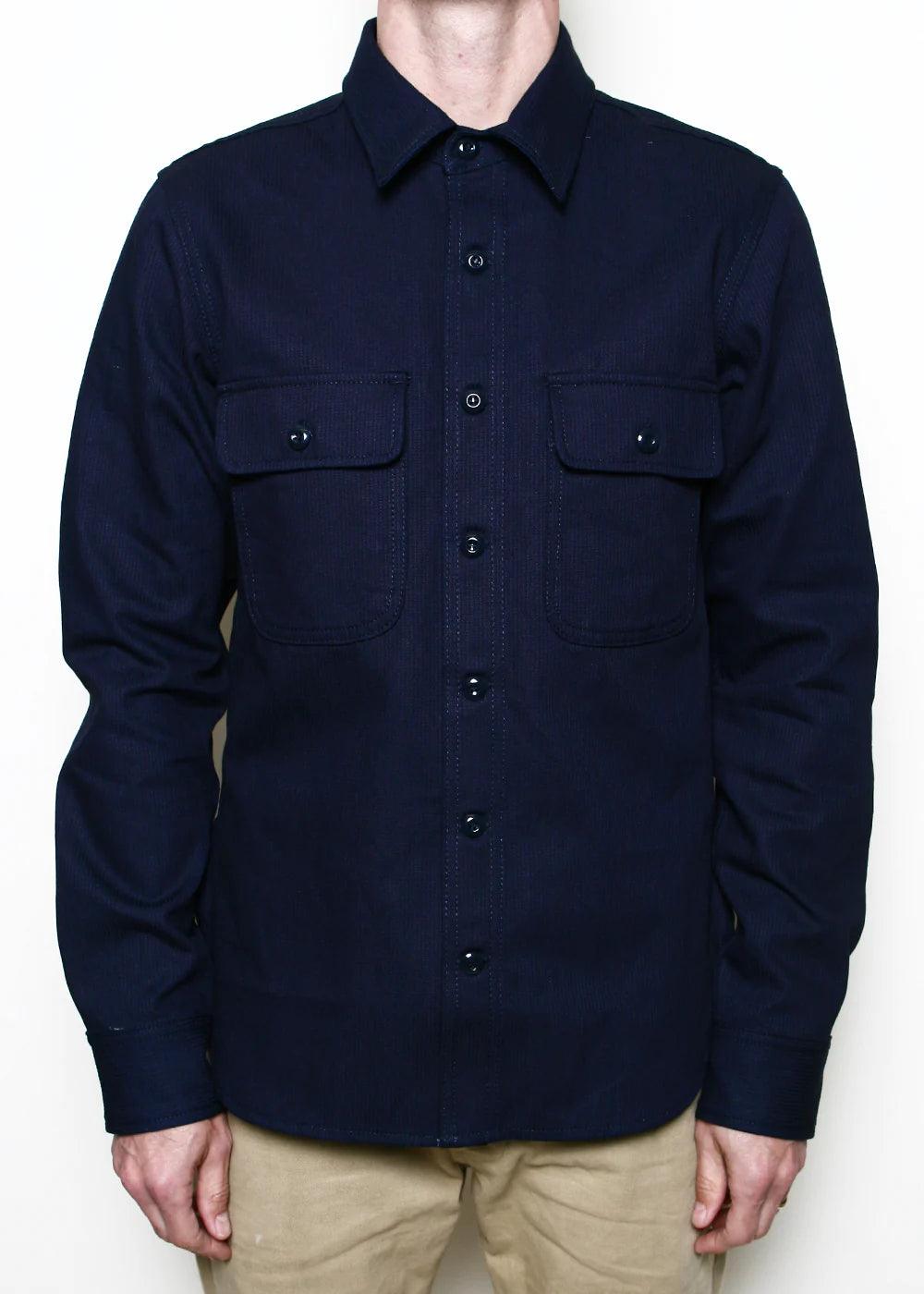 Rogue Territory - Field Shirt Indigo Whip Cord in Indigo Beach Beach