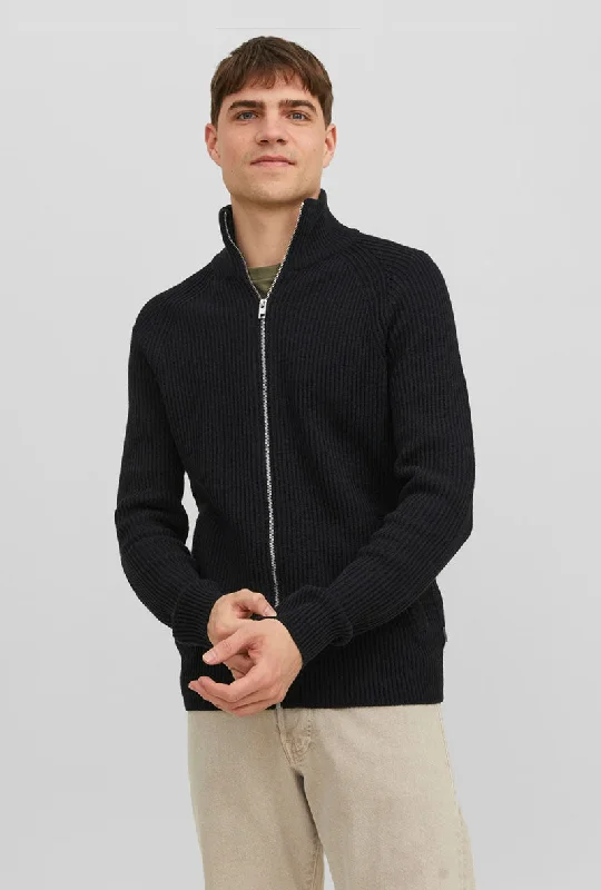 JACK AND JONES PANNEL KNIT ZIP CARDIGAN Athletic Men's High Athletic Men's High