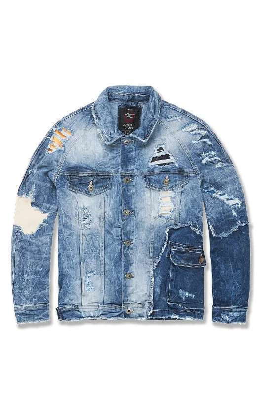 Ambition Denim Trucker Jacket (Aged Wash) Dynamic Men's Moto Dynamic Men's Moto