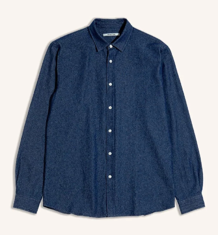 Kestin - Dirleton Shirt in Dark Denim Business Business