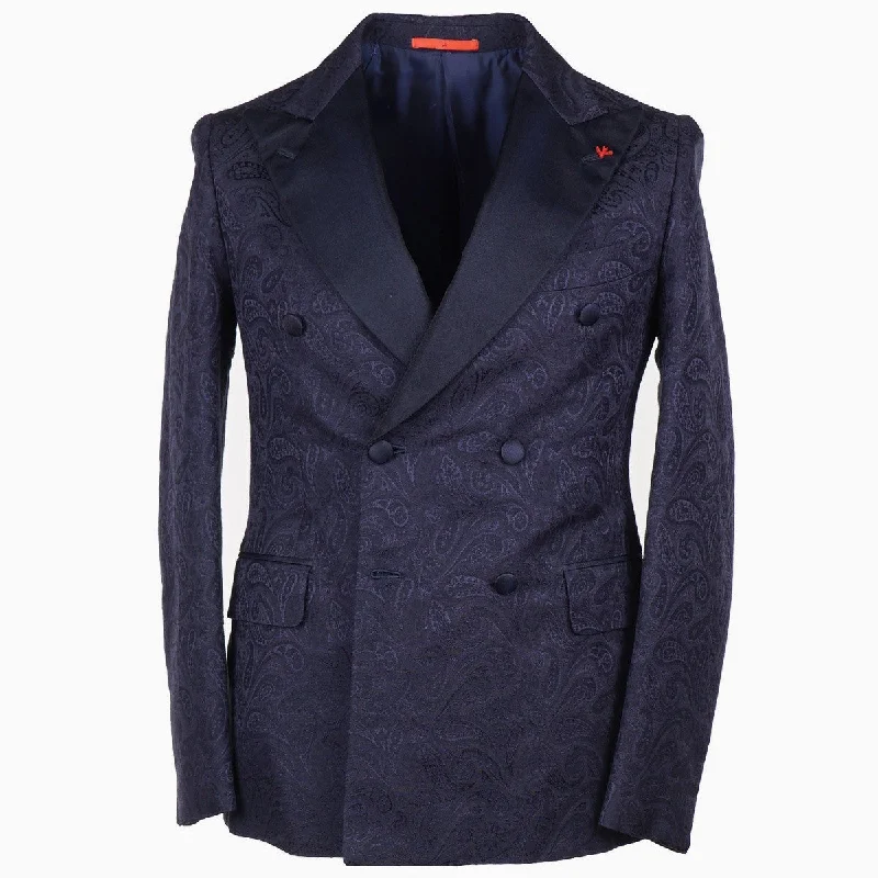 Isaia Slim-Fit Brocade Smoking Jacket Relaxed Men's Beach Relaxed Men's Beach