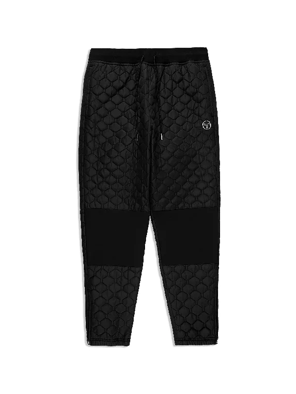 Sapri Quilted Track Pant- Black Beauty British Gentleman Style British Gentleman Style