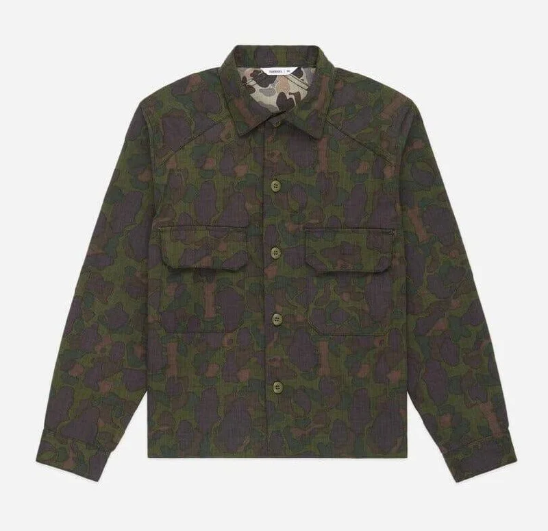 3sixteen - Officer Shirt Dark Frog Camo HBT Artistic Men's Hand Artistic Men's Hand