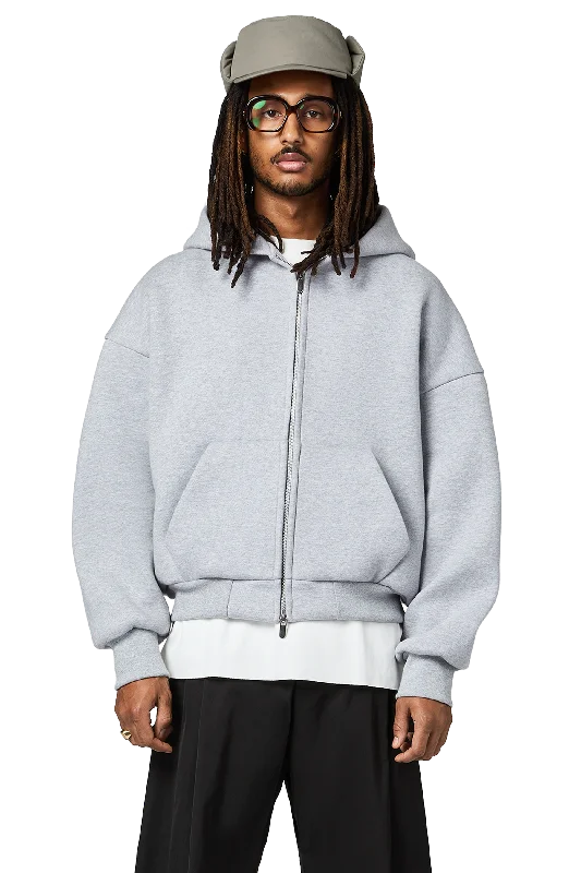 V2 Zipped Hoodie in Cloud Minimalist Men's Casual  Minimalist Men's Casual 