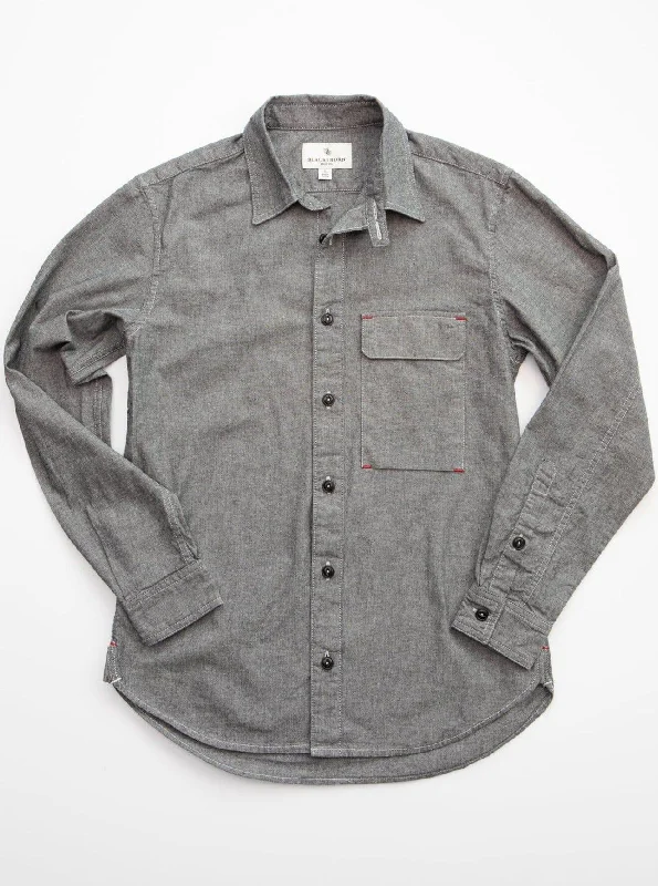 Blackthorn Denim - Hudson Work Shirt - Black Refined Men's European Refined Men's European