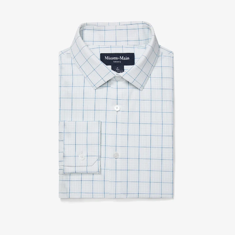 Leeward Dress Shirt - White Modern Tattersall Modern Men's  Modern Men's 