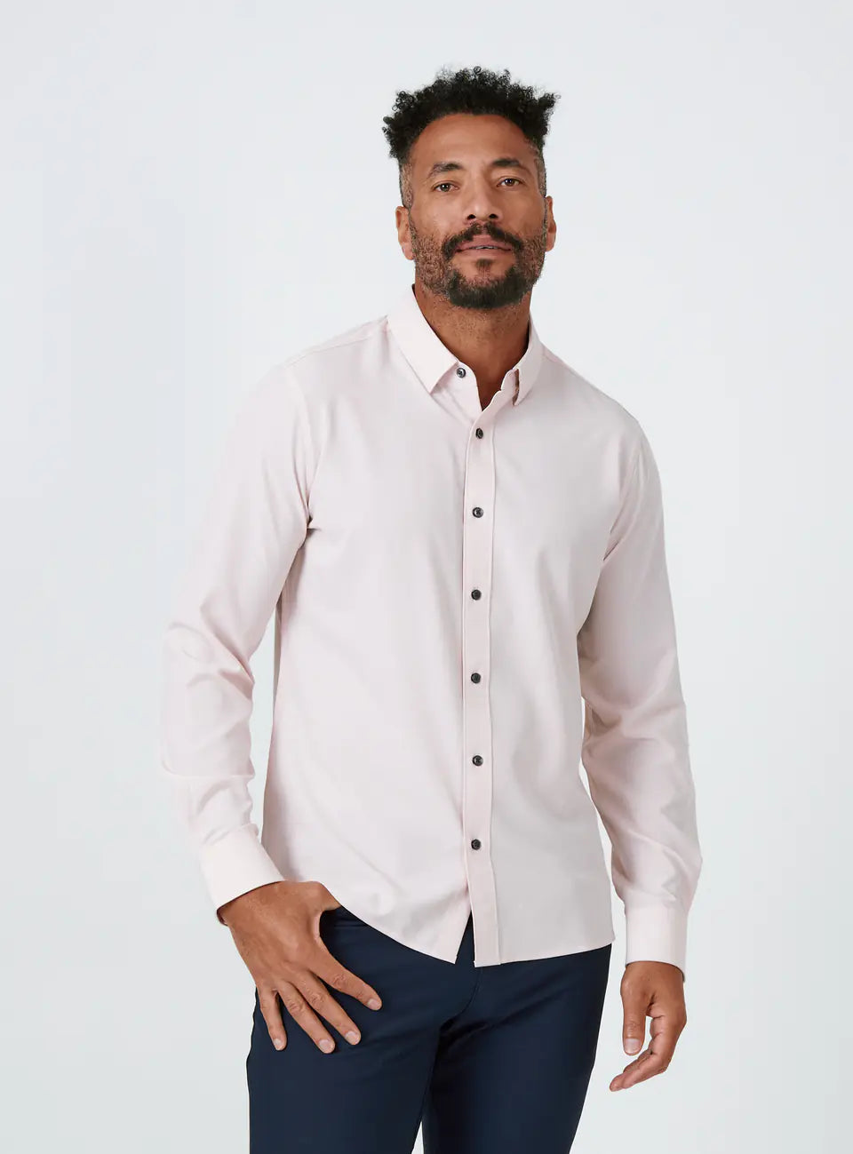 Liberty Long Sleeve Shirt | Dusty Rose British Gentleman Style British Gentleman Style