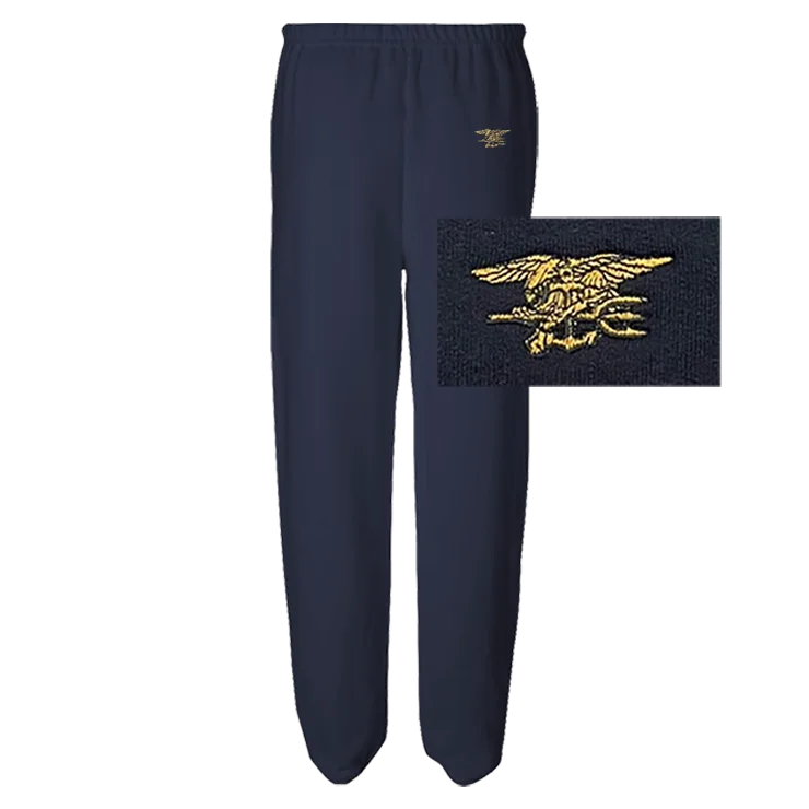 Men's Navy Trident Sweatpants Casual Men's Loose Casual Men's Loose