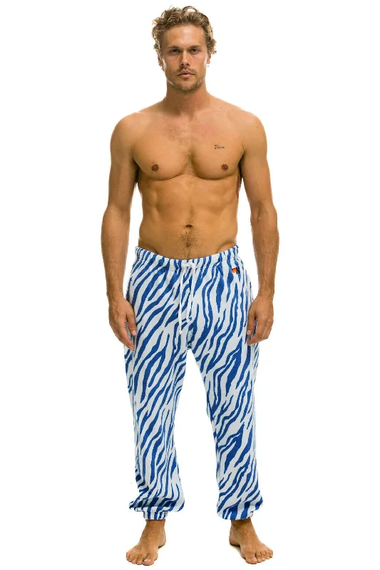 TIGER SWEATPANTS - BLUE TIGER Cozy Men's Winter Cozy Men's Winter