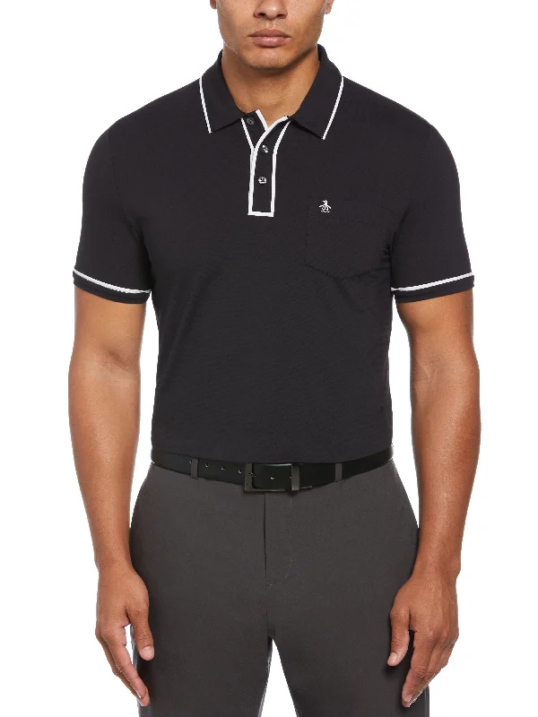 Men's Technical Earl Short Sleeve Golf Polo Shirt Athletic Men's Compression Athletic Men's Compression