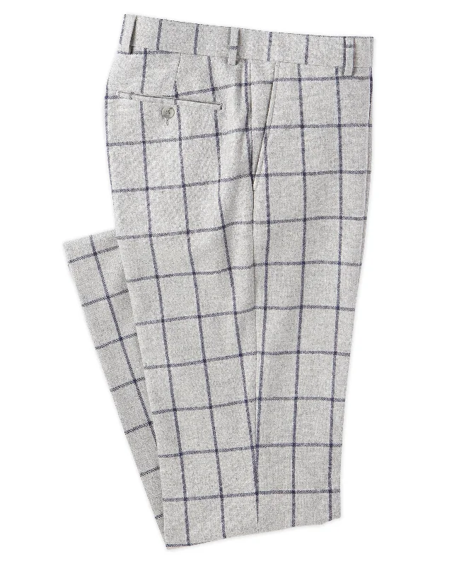 Flat-Front Windowpane Trouser Classic Men's Pin Classic Men's Pin