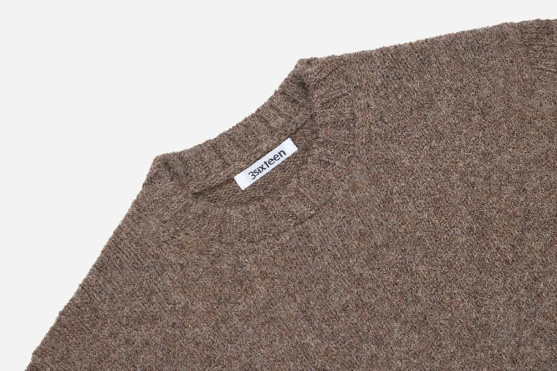 3sixteen - Alpaca Crewneck Sweater in Oak Street Street