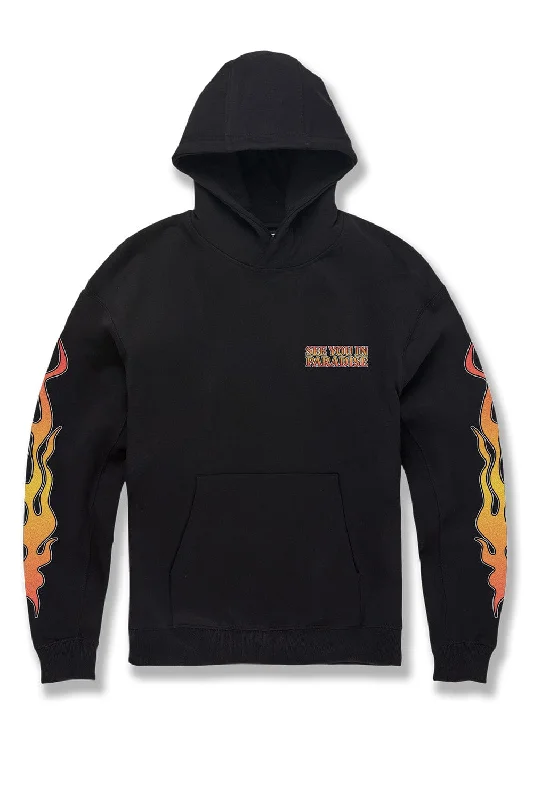 Ride 2 The Skies Pullover Hoodie (Black) Modern Men's Geometric Modern Men's Geometric