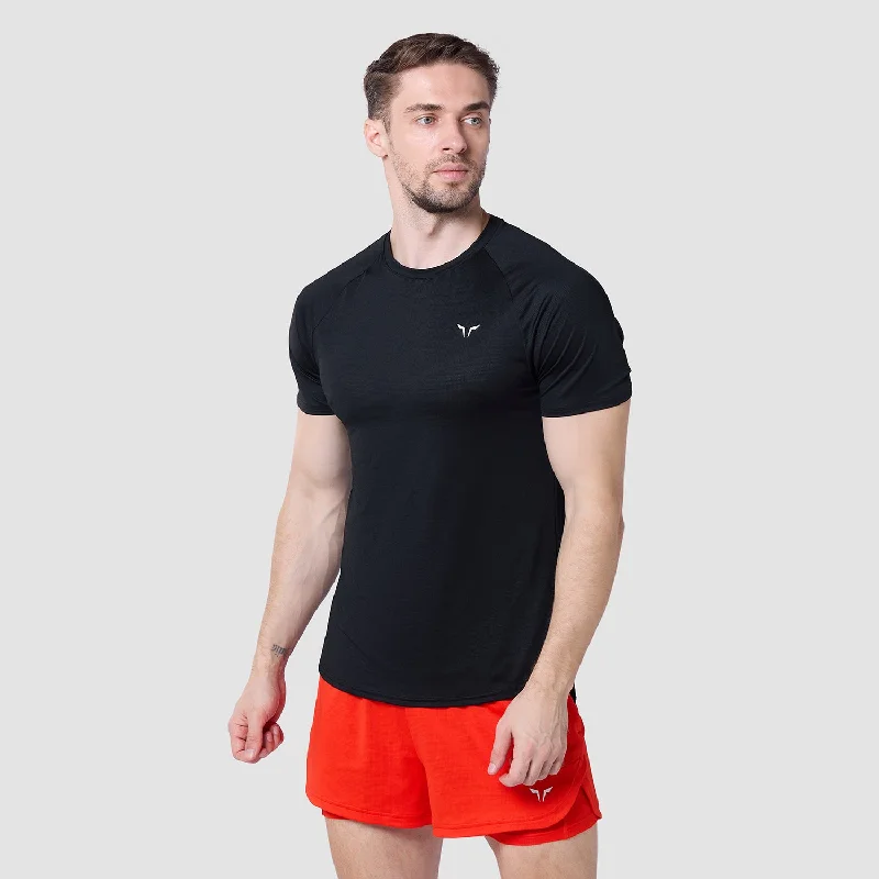 Core Mesh Tee 2.0 - Black Sophisticated Men's French Sophisticated Men's French