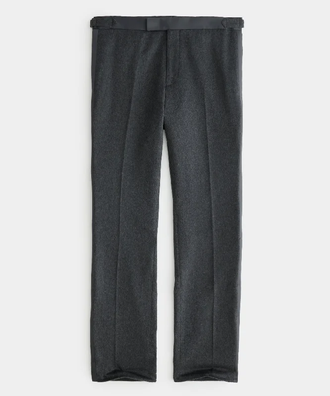 Cashmere Tuxedo Trouser in Grey Monochromatic All Monochromatic All