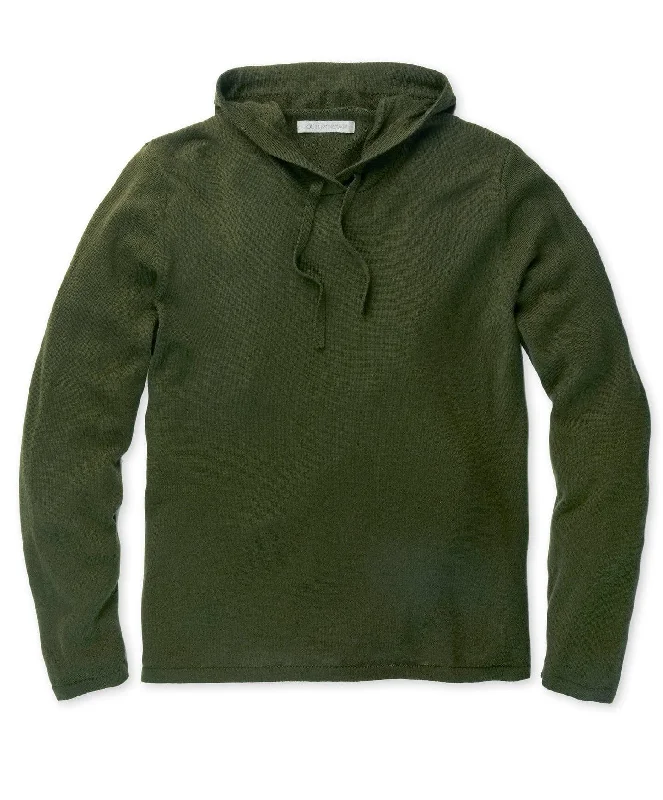 Outerknown - Morro Merino Hoodie - Dark Fatigue Sleek Men's Contemporary  Sleek Men's Contemporary 