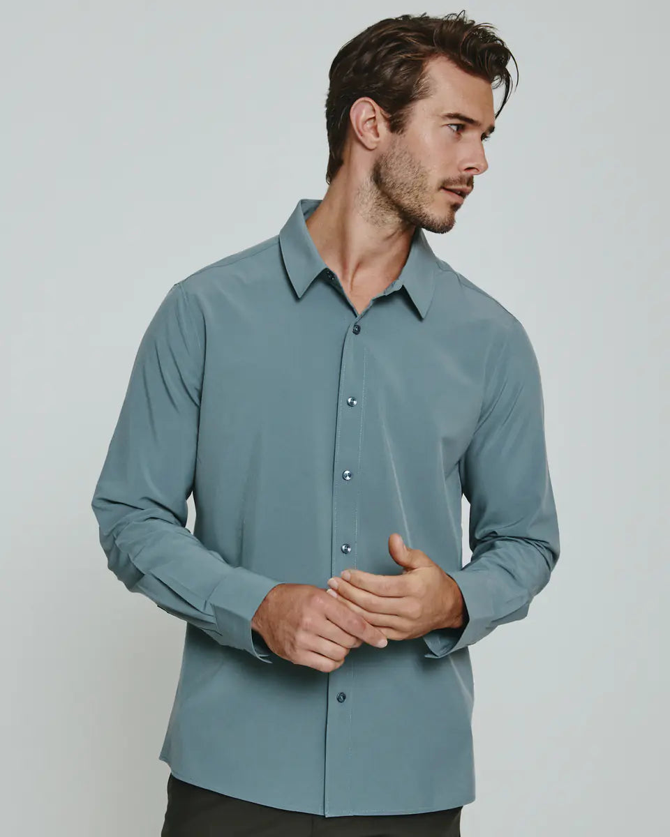 Liberty Long Sleeve Shirt | Seafoam Adventure Adventure