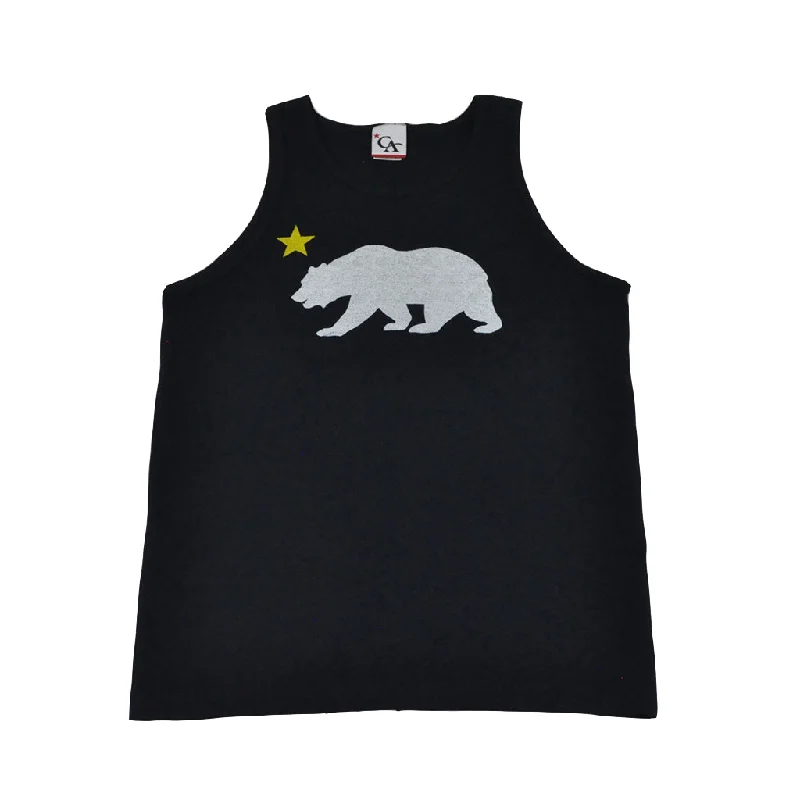 Cali Mens Bear Star Tank Top Navy Rugged Men's Outdoor  Rugged Men's Outdoor 