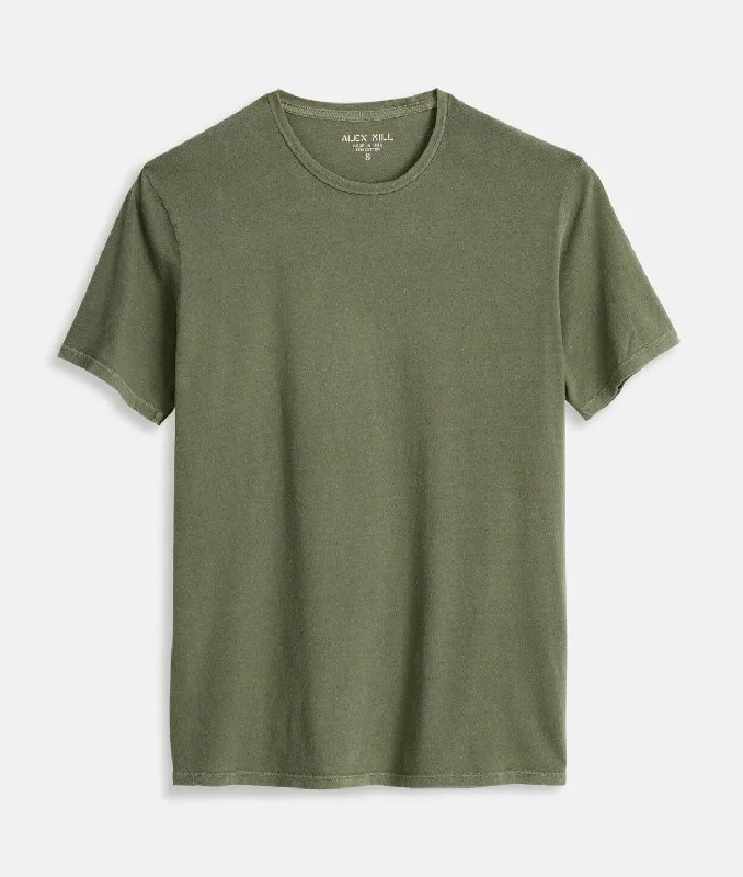 Alex Mill - Lightweight Mercer Tee in Olive Luxurious Men's High Luxurious Men's High