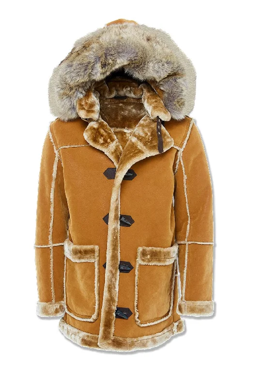 Denali Shearling Jacket (Cognac) Sophisticated Men's French Sophisticated Men's French