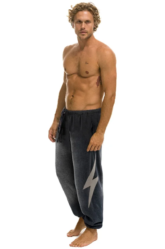 BOLT STITCH SWEATPANTS - FADED SMOKE Refined Men's Classic  Refined Men's Classic 