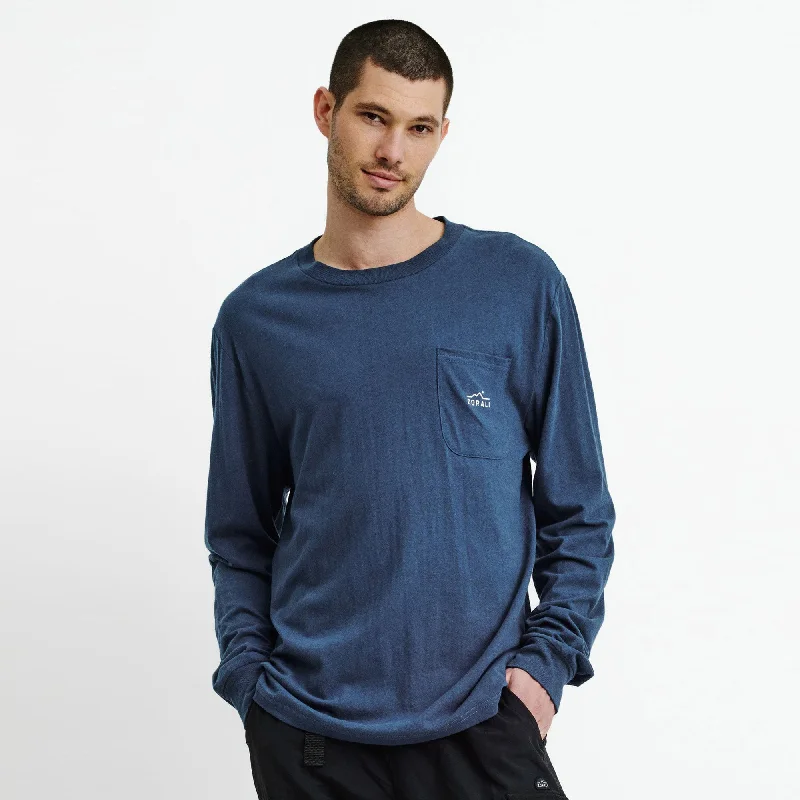 Hemp Long Sleeve Tee Indigo Organic Organic