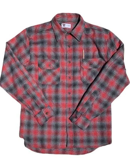 Tellason - Clampdown Red Plaid Flannel Shirt Dapper Men's Bow Dapper Men's Bow