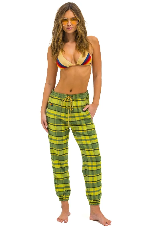 UNISEX PLAID LODGE PANT - AVOCADO PLAID Traditional Men's Country Traditional Men's Country