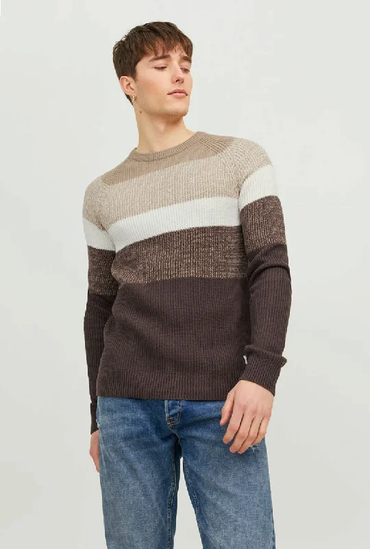 JACK AND JONES PANNEL BLOCK KNIT Organic Organic