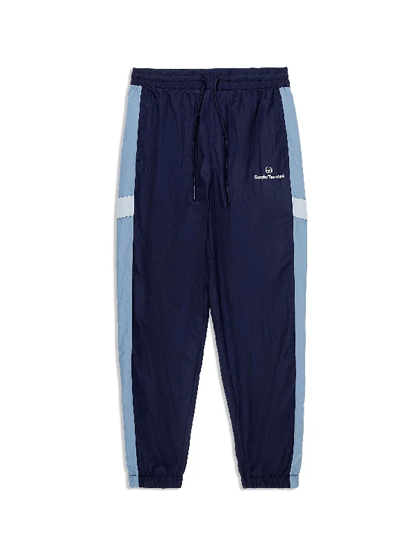 Angolo Track Pant- Maritime Blue Polished Men's Satin Polished Men's Satin